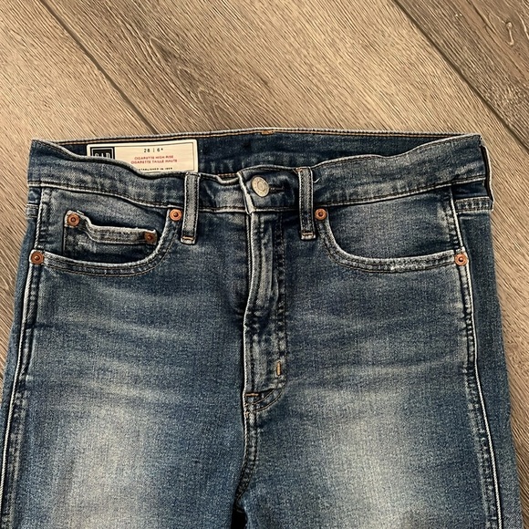 Gap denim high rise cigarette jeans size 28 - Picture 4 of 6